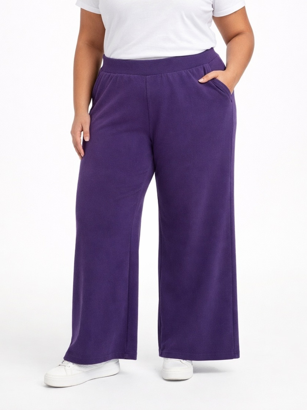 5/$25 Time and Tru Purple Wide Leg Lounge Pants Size XXL